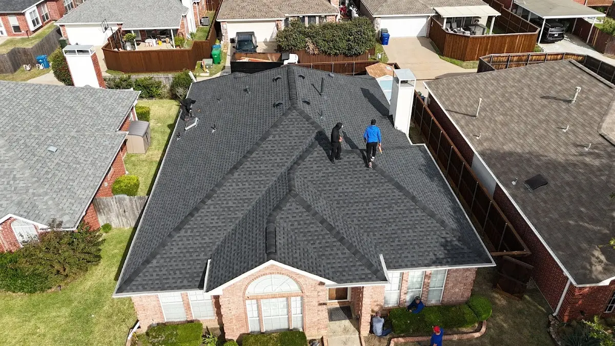 Slate & Tile Roof Repair work in progress on a Sun City property